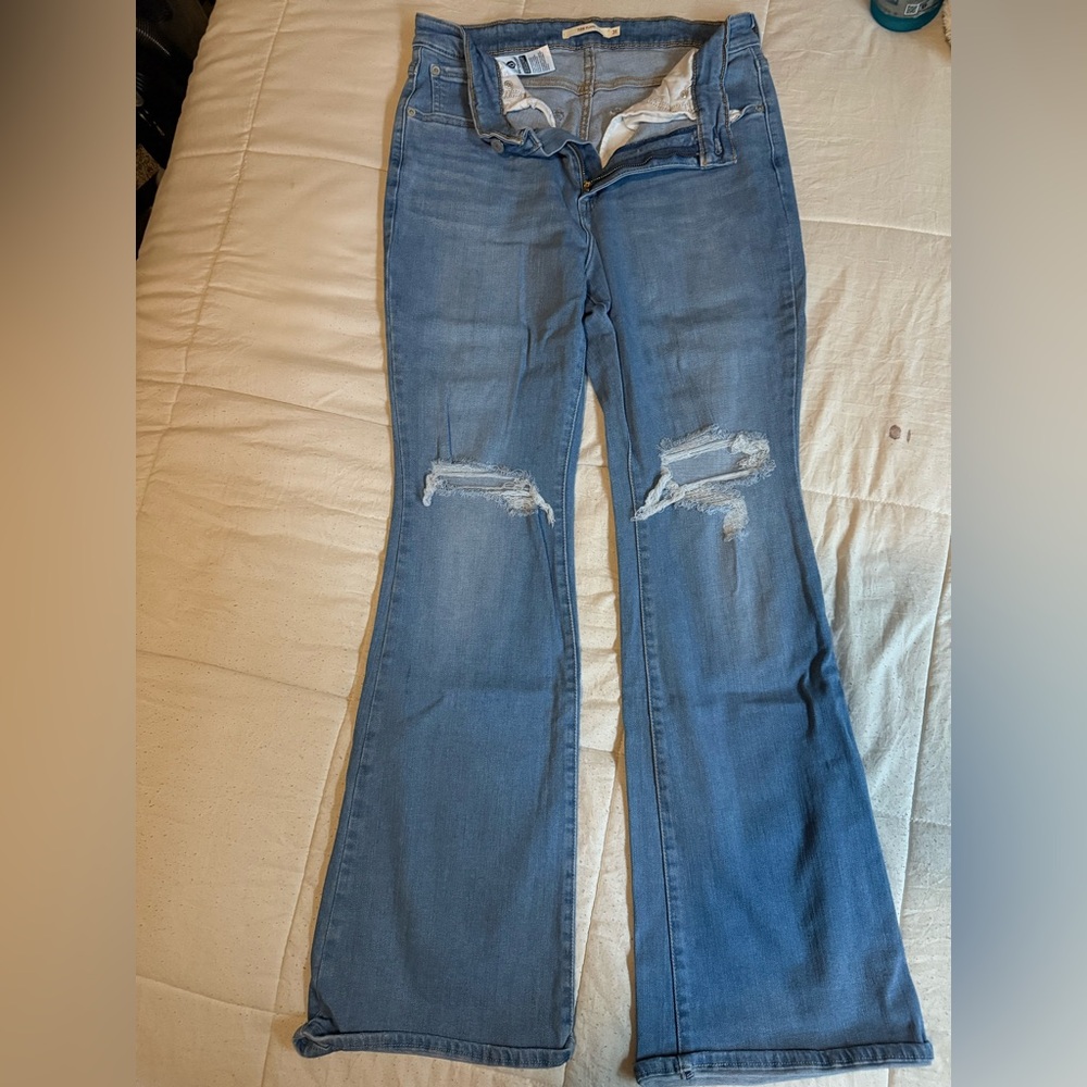 Levi's Light Blue Flare Jeans